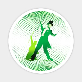 Astaire, Top Hat White Tie And Tails – Green Magnet